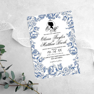 Invitation Boho Mariage Élégant Script Castle Mariage