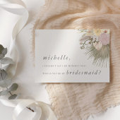Invitation Boho Mariage Pampas Grass Orchid Palm Protea