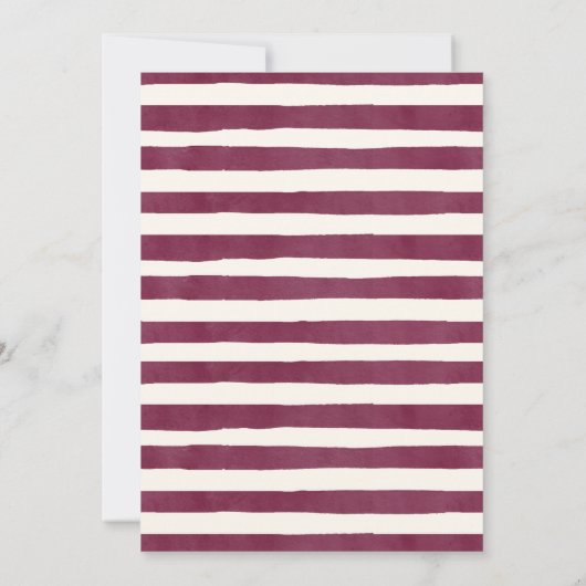 Invitation Boho Marsala Citrouille Fall Anniversaire (Dos)