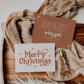 Invitation Boho Merry Christmas Holiday Card
