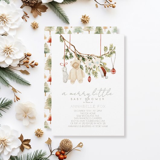 Invitation Boho Merry Petits Vêtements de bébé Baby shower de