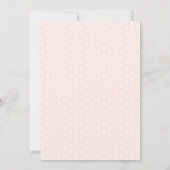 Invitation Boho mignon rose petit Boo Bow bébé fille douche (Dos)