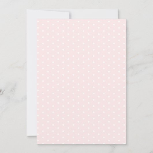 Invitation Boho mignon rose petit Boo Bow bébé fille douche (Dos)
