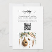 Invitation Boho Minimalist Nesting Party Bird Baby Shower (Dos)