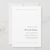 Invitation Boho Minimalist Photo Wedding (Dos)