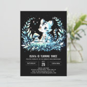 Invitation Boho Minimalist Tiger Anniversaire (Debout devant)