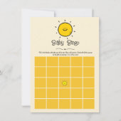 Invitation Boho Minimalist Voici le jeu de Bingo Son Baby Bin (Devant)