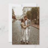 Invitation Boho Minimalista Invitación de Boda con Foto (Dos)