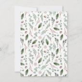 Invitation Boho Modern Arch Noël Fête de Noël (Dos)