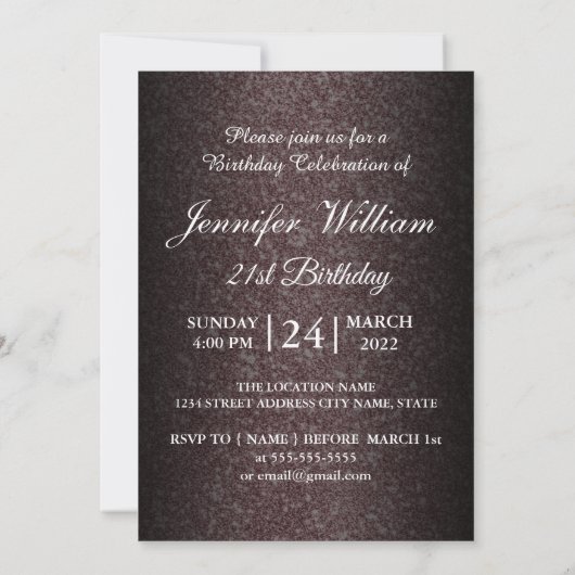 Invitation Boho Modern Custom Photo Collage Anniversaire (Dos)