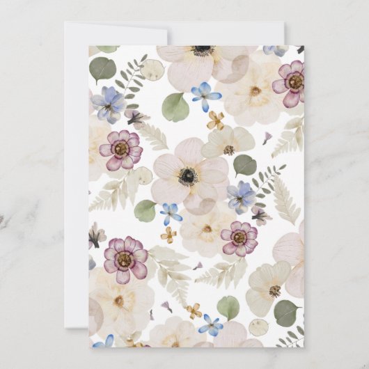 Invitation Boho Modern Enregistrer La Date (Dos)