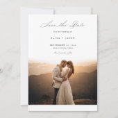 Invitation Boho Modern Minimal Photo verticale Enregistrer la (Devant)