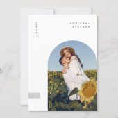 Invitation Boho Modern Minimalist Wedding (Devant)