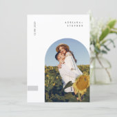 Invitation Boho Modern Minimalist Wedding (Debout devant)