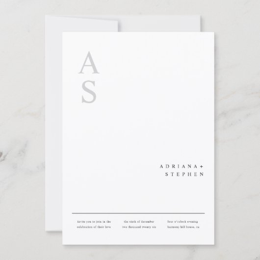 Invitation Boho Modern Minimalist Wedding (Dos)