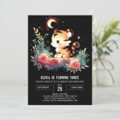 Invitation Boho Modern Tiger Anniversaire (Debout devant)
