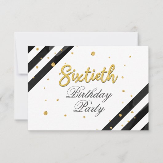 Invitation Boho moderne 60e anniversaire (Devant)