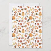 Invitation Boho moderne automne/automne Citrouille Baby showe (Dos)