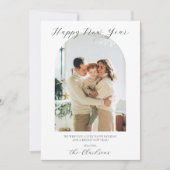 Invitation Boho moderne Bonne année (Devant)