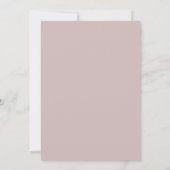 Invitation Boho moderne Dusty Rose & Blush Floral Baptisme (Dos)