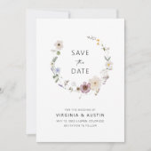 Invitation Boho Moderne Faire Part de Mariage (Devant)