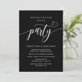 Invitation Boho Moderne Heureusement Jamais Après La Réceptio (Debout devant)