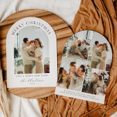 Invitation Boho moderne Joyeux Noël & Joyeux nouvel an Arc