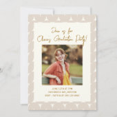 Invitation Boho moderne Lignes géométriques Photo Graduation (Devant)