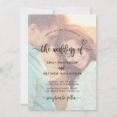 Invitation Boho moderne Mariage de photo de couverture de scr (Devant)