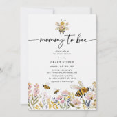 Invitation Boho Mommy-to-Bee Baby Shower (Devant)