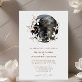 Invitation Boho Moon Celestial Mariage botancien