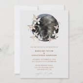 Invitation Boho Moon Celestial Mariage botancien (Devant)