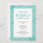 Invitation Boho Mosaic Tribal Anniversaire Aqua (Devant)