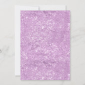 Invitation Boho mou violet papillon floral Baby shower fille (Dos)