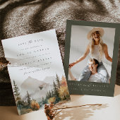 Invitation Boho Mountain Wedding Enregistrer La Date