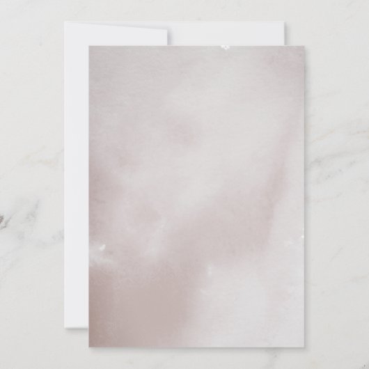 Invitation Boho Muted Rainbow Watercolor Baptême (Dos)