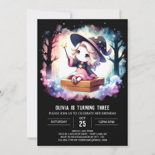 Invitation Boho Mystical Wizard Anniversaire