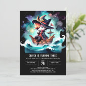 Invitation Boho Nautical Pirate Anniversaire (Debout devant)