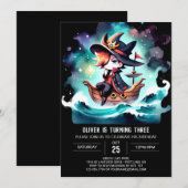 Invitation Boho Nautical Pirate Anniversaire (Devant / Derrière)