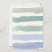 Invitation Boho Nautical Stripes Clam Shell Boy Baby Shower (Dos)