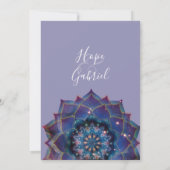 Invitation Boho Nebula Bloom | Conception de Mandala (Dos)