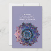 Invitation Boho Nebula Bloom | Conception de Mandala (Dos)