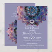 Invitation Boho Nebula Bloom | Conception de Mandala (Devant / Derrière)