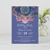 Invitation Boho Nebula Bloom | Conception de Mandala (Debout devant)