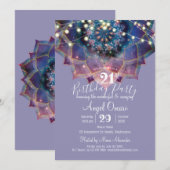 Invitation Boho Nebula Bloom | Conception Mandala (Devant / Derrière)