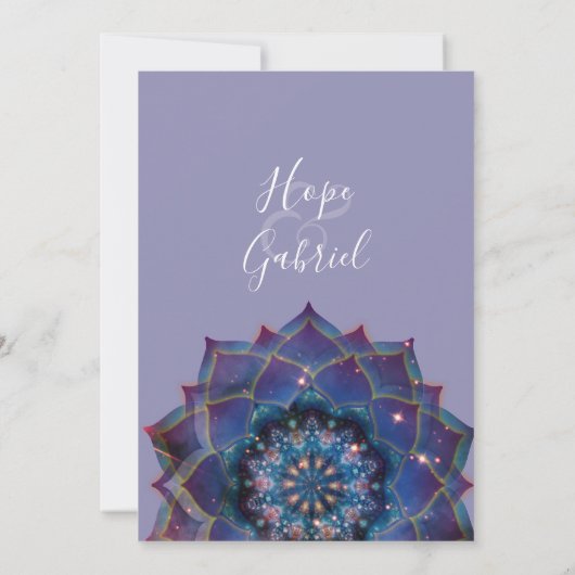 Invitation Boho Nebula Mandala (Dos)