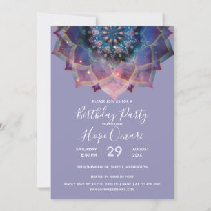 Invitation Boho Nebula Mandala