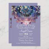 Invitation Boho Nebula Mandala (Devant / Derrière)