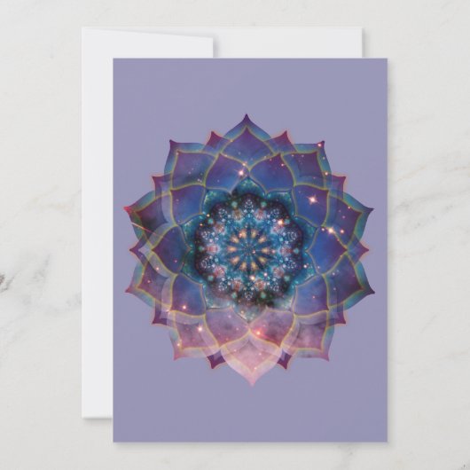 Invitation Boho Nebula Mandala (Dos)