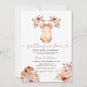 Invitation Boho Neutral Baby shower de vêtements de chute Inv (Devant)